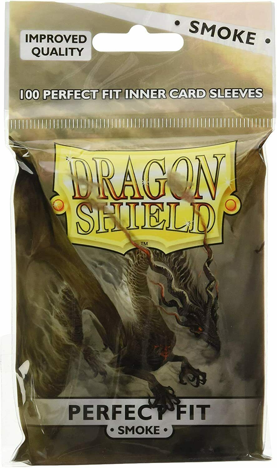 Dragon Shield Sleeves - Perfect-Fit Smoke 100 Pieces Racoon Cave Dragon Shield Sleeves - Perfect-Fit Smoke 100 Pieces Racoon Cave