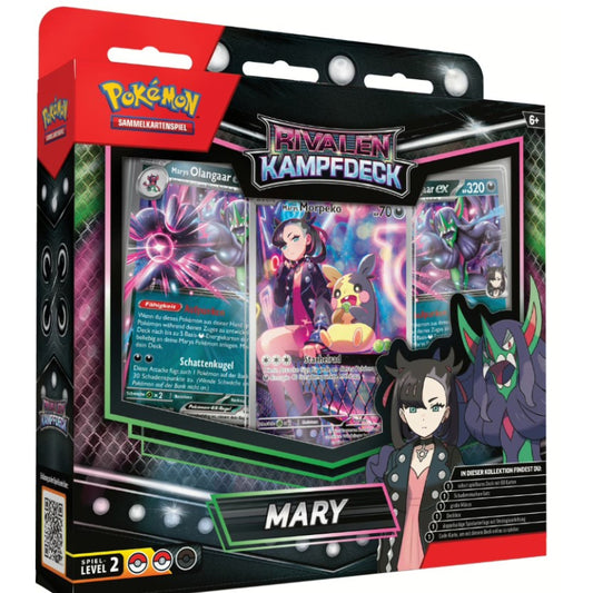 Pokémon – Karmesin & Purpur – KP 10 – Ewige Rivalen – Kampfdeck – Mary – DE - Racoon Cave