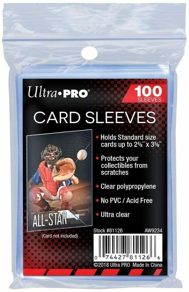 Ultra Pro Sleeves - Soft Sleeves Clear 100 Pieces