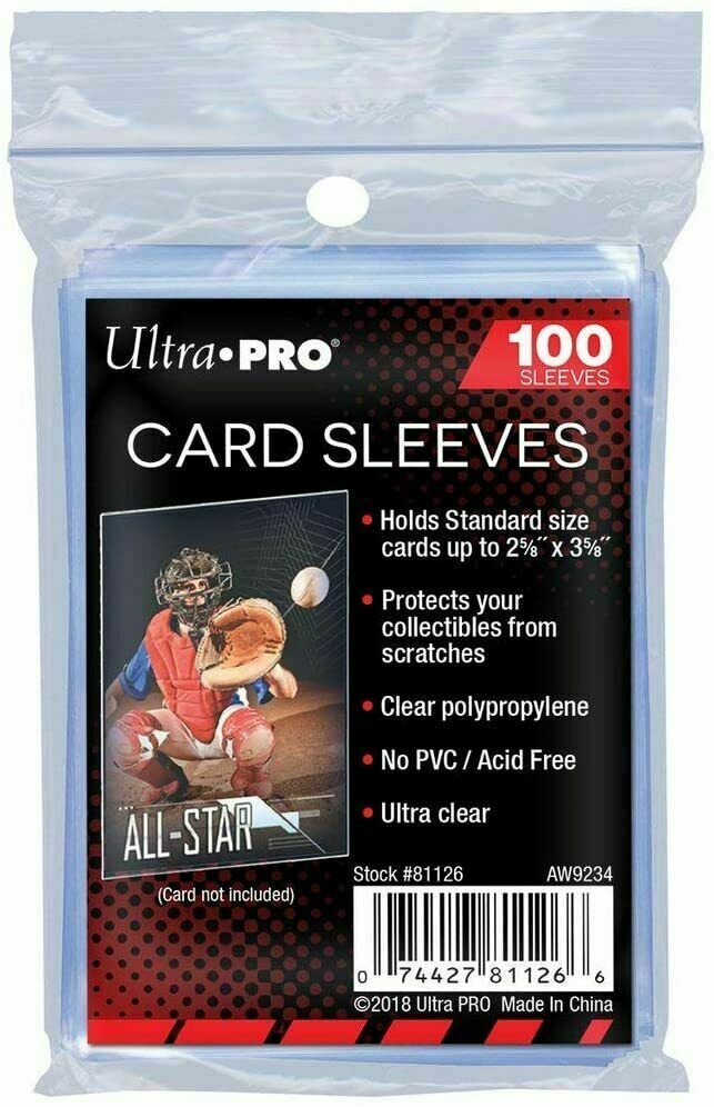 Ultra Pro Sleeves - Soft Sleeves Clear 100 Pieces