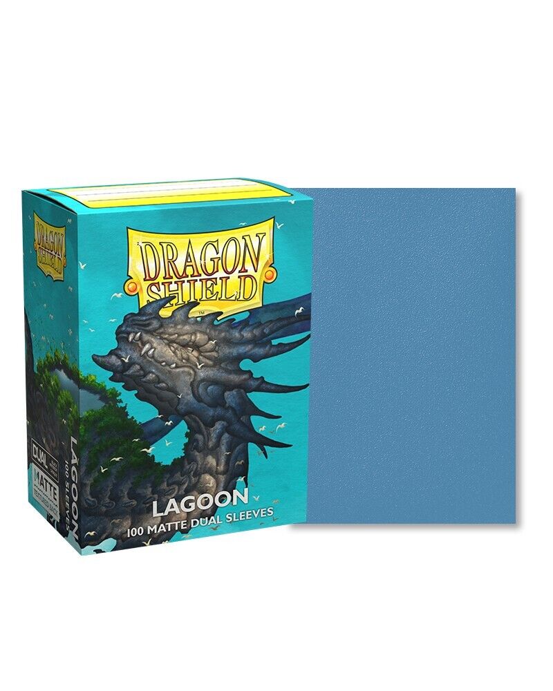 Dragon Shield Sleeves - Dual Matte Lagoon 100 Pieces