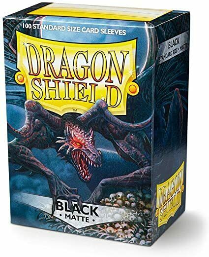 Dragon Shield Sleeves - Matte Black 100 Pieces