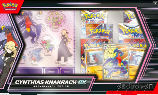 Pokémon – KP 10 – Ewige Rivalen – Premium-Kollektion – Cynthia Knakrack-ex – DE - Racoon Cave