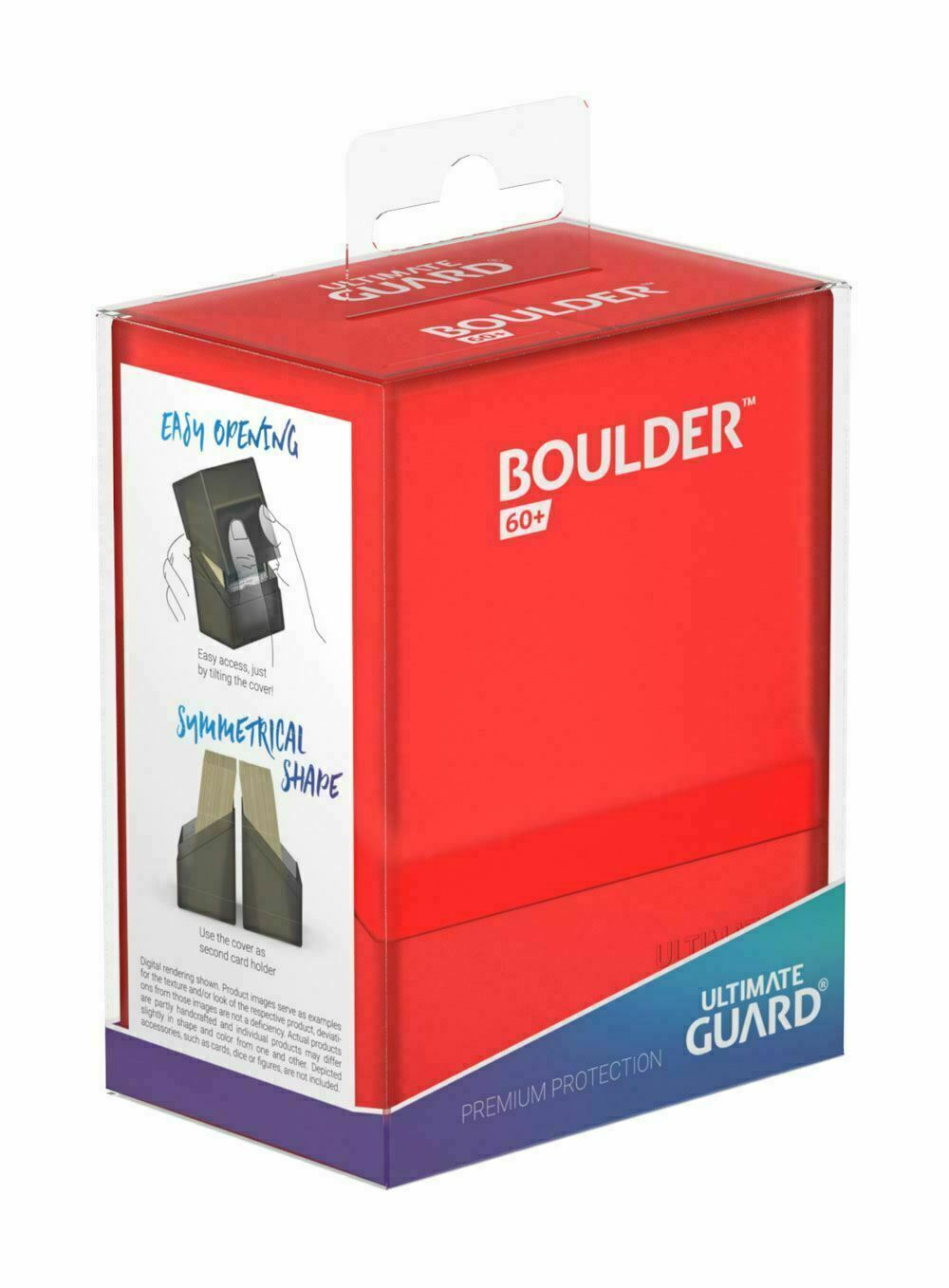 Ultimate Guard Deckbox - Boulder Deck Case Ruby 60+ Cards