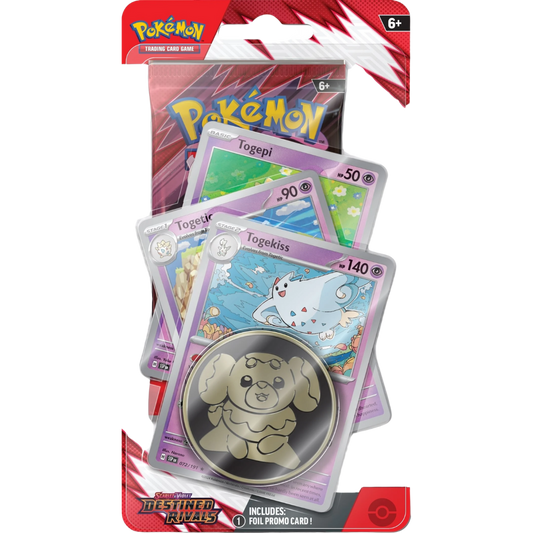Pokémon – Scarlet & Violet – SV10 – Destined Rivals – Premium Checklane Blister – Togekiss – EN - Racoon Cave