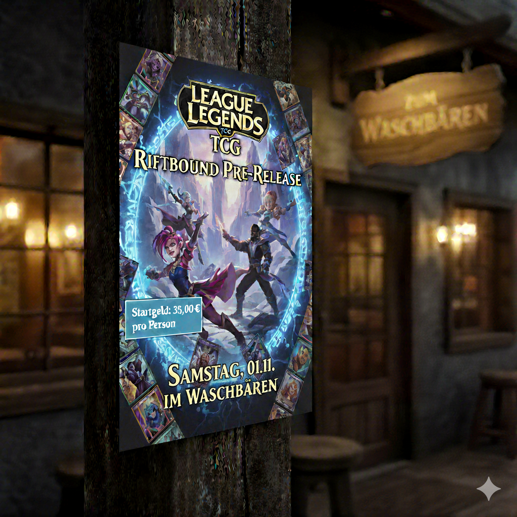 League of Legends TCG: Riftbound PreRelease Samstag den 01.11.2025 - Racoon Cave