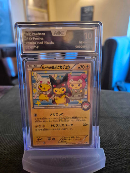 Poncho-wearing Pikachu 203/XY-P (2015 JP XY Promos) – AOG GEM MINT 10