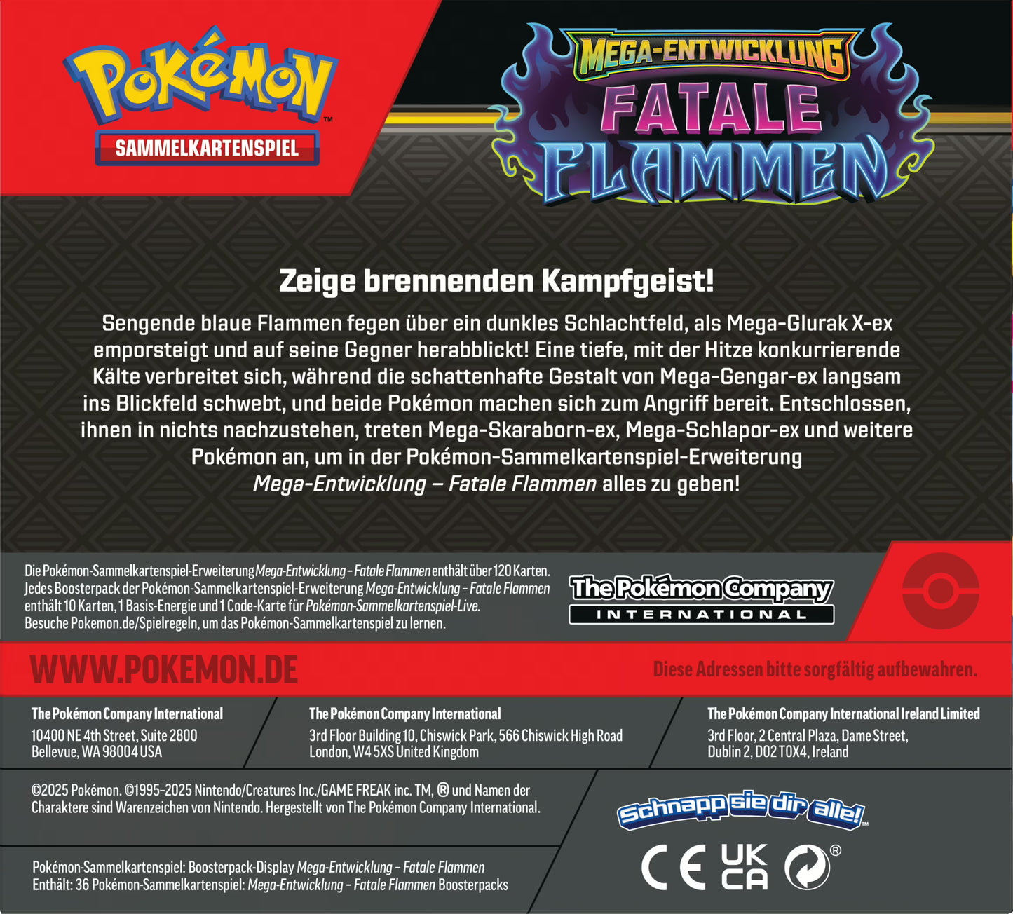 PKM – ME02 Fatale Flammen – Booster (Fix36) – DE