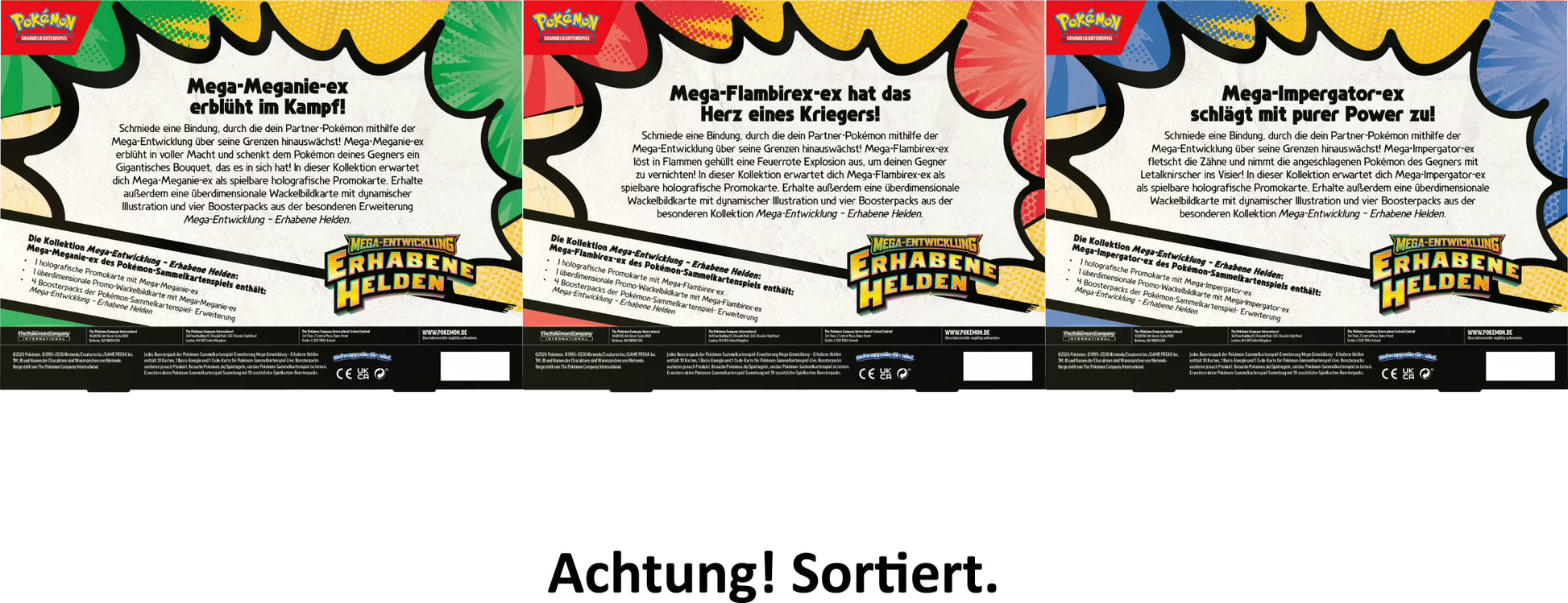 PKM – Mega-Entwicklung: Erhabene Helden – ex-Kollektion – DE - Racoon Cave