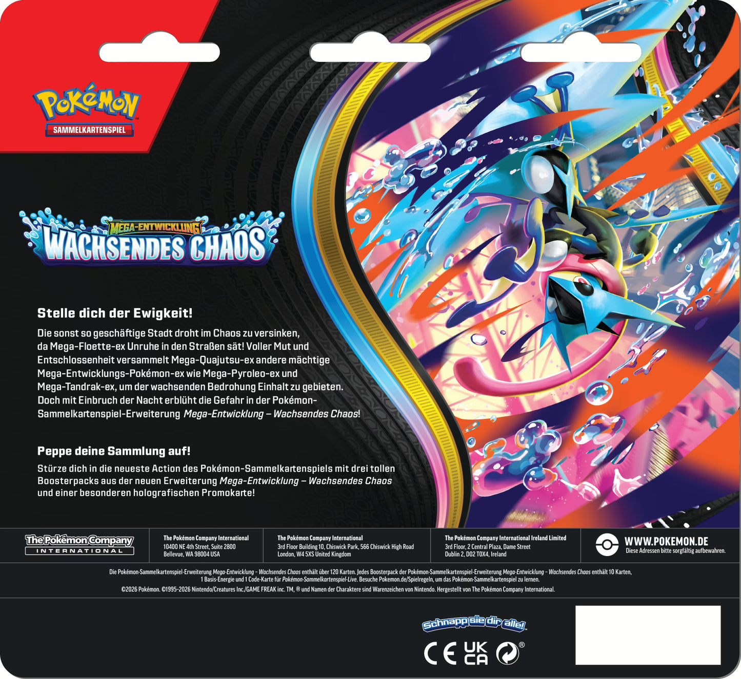 PKM – ME04 Wachsendes Chaos – 3-Pack-Blister – DE