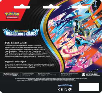 PKM – ME04 Wachsendes Chaos – 3-Pack-Blister – DE