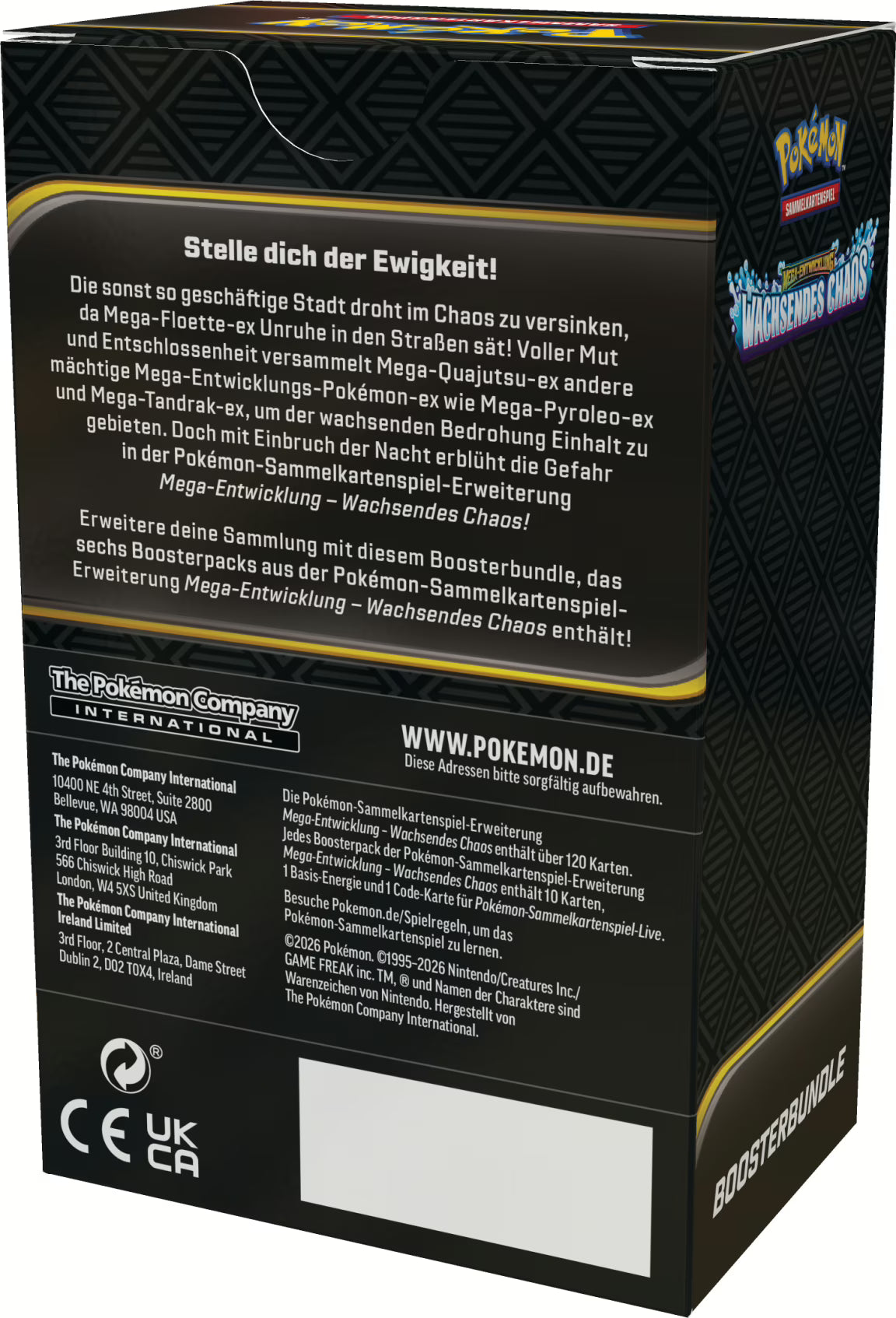 PKM – ME04 Wachsendes Chaos – Boosterbundle – DE