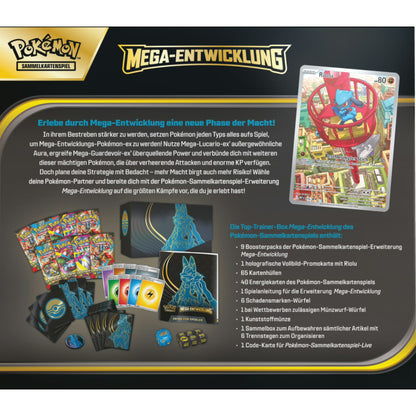 PKM – Mega-Entwicklungen – Top-Trainer-Box – Lucario – DE