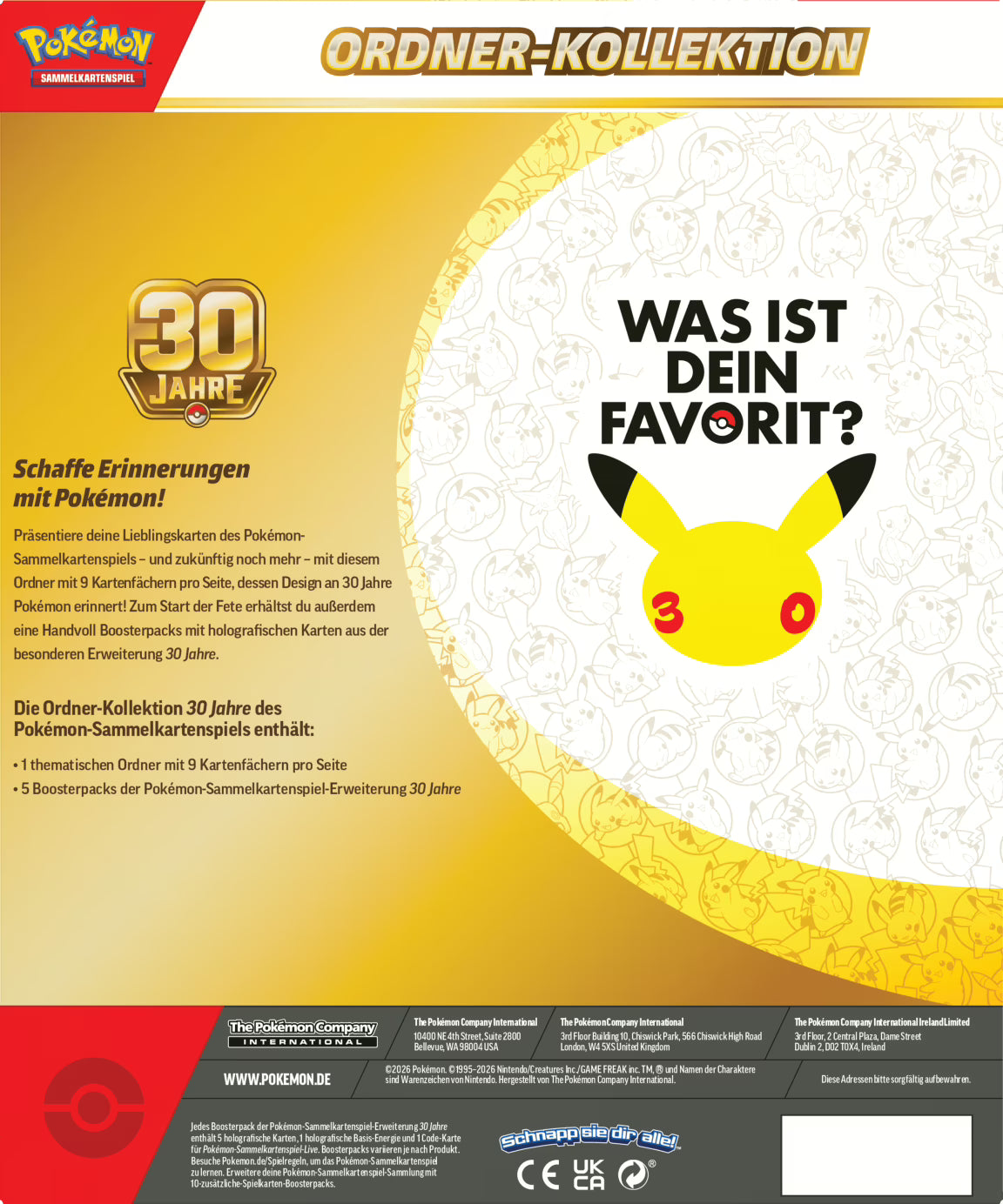 PKM – 30 Jahre – Ordner Kollektion – DE